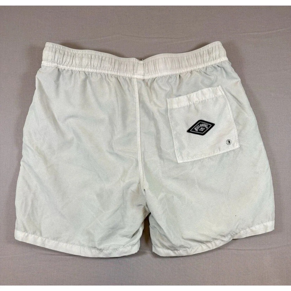 Men's Billabong Sage Green Drawstring Swim Trunks All Day Laid Back Size Medium